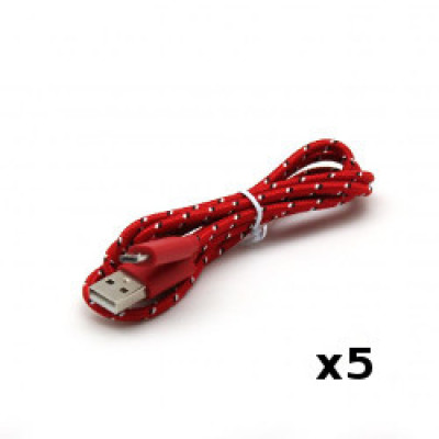 Kabel USB 2.0 M-micro USB M, 1m, crveni /plavi / crni  / bijeli  - 1 kom